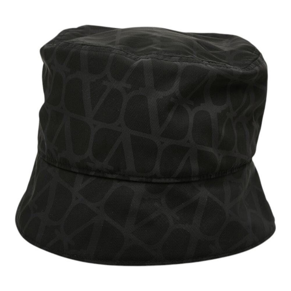 Valentino Polyester Toile Iconographe Bucket Hat Black